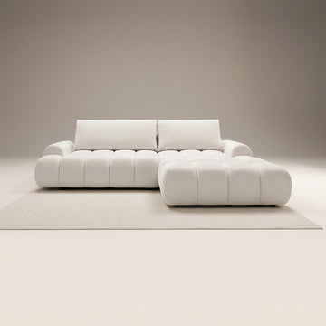 Amira 5 Seater Chenille L-Shape Corner Sofa Bed