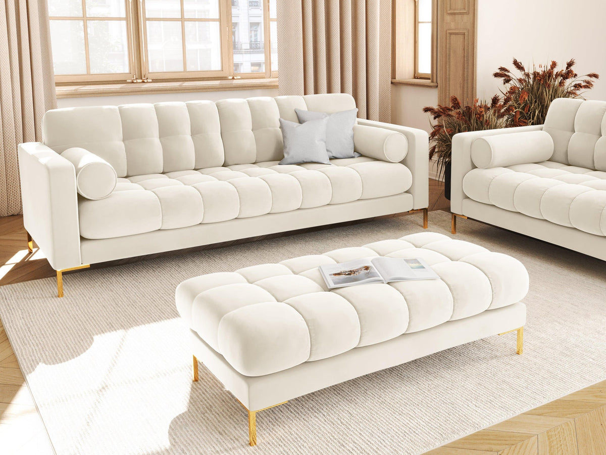 Bali Light Beige 2 Seater Fabric Sofa