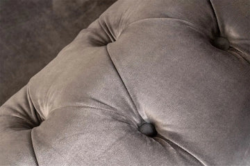 Cambridge Grey 3 Seater Velvet Chesterfield Sofa