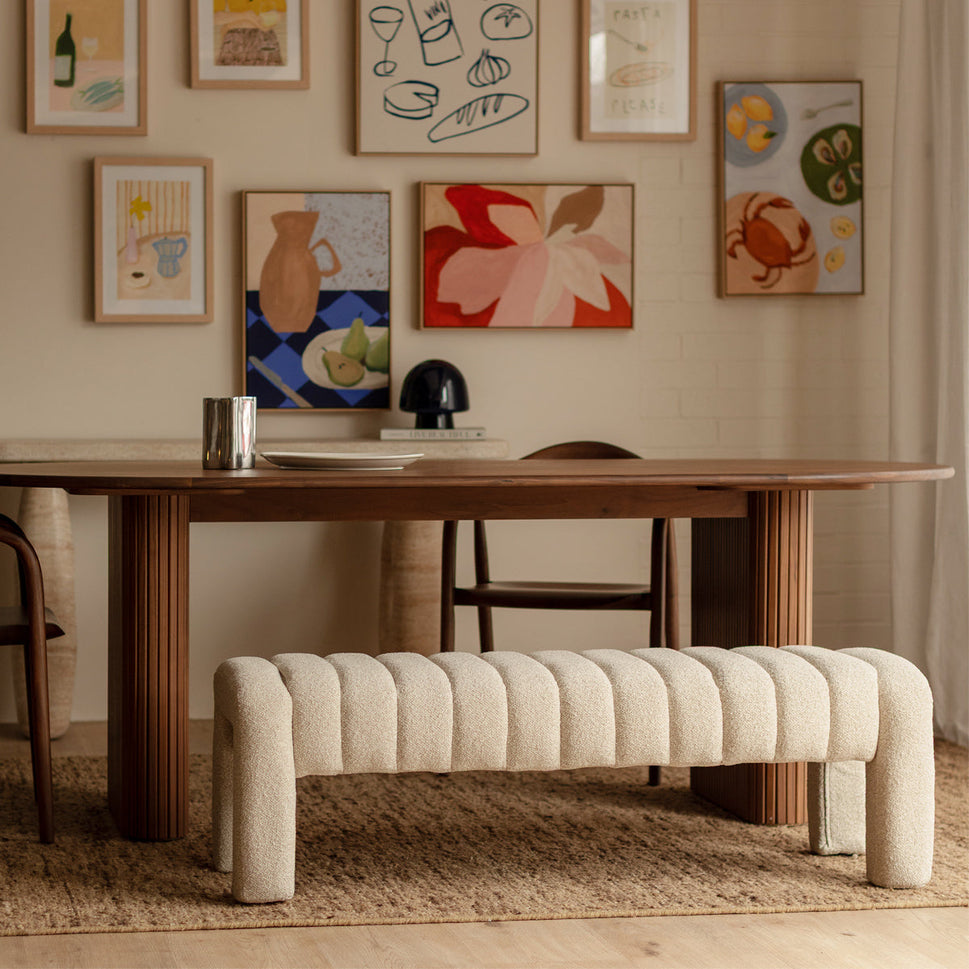 Camille Sand Boucle Bench
