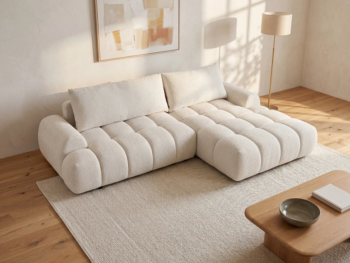 Amira L-Shape Corner Sofa Bed – 5 Seater