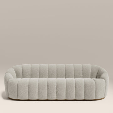 Aria Cream 3 Seater Fabric Sofa