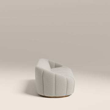 Aria Cream 3 Seater Fabric Sofa