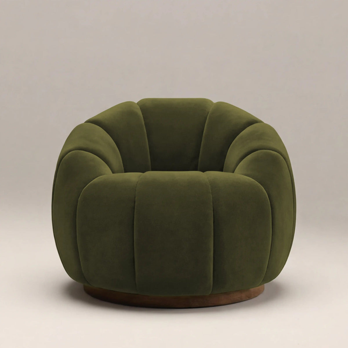 Aria Swivel Accent Chair – Green