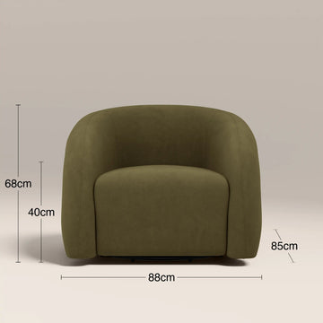 Elina Olive Green Accent Chair