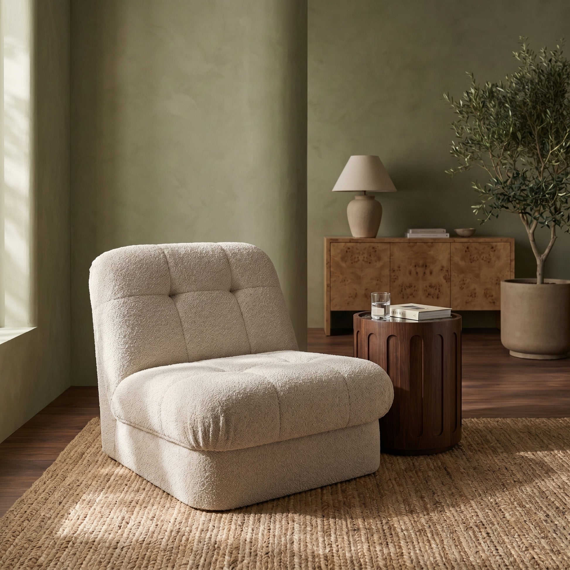 Freya Armchair – Cream Fabric