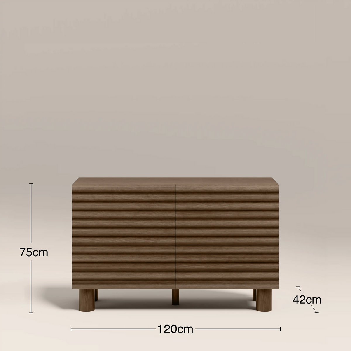 Isla 2 Door Sideboard – Burgundy