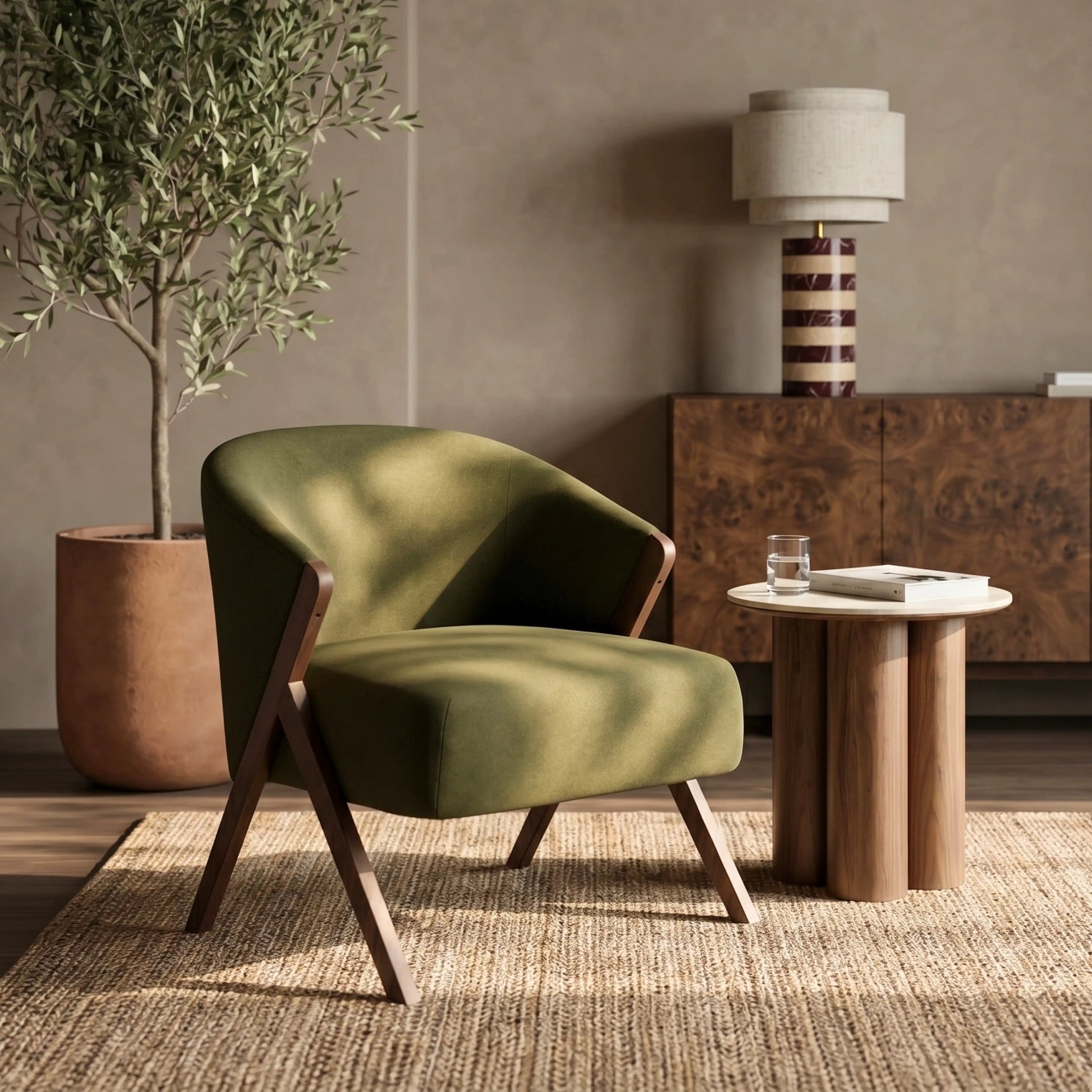 Kiya Accent Chair – Green