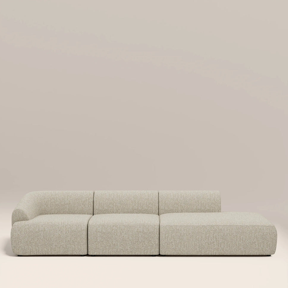 Lyra Cream 3 Seater Boucle Divan Sofa