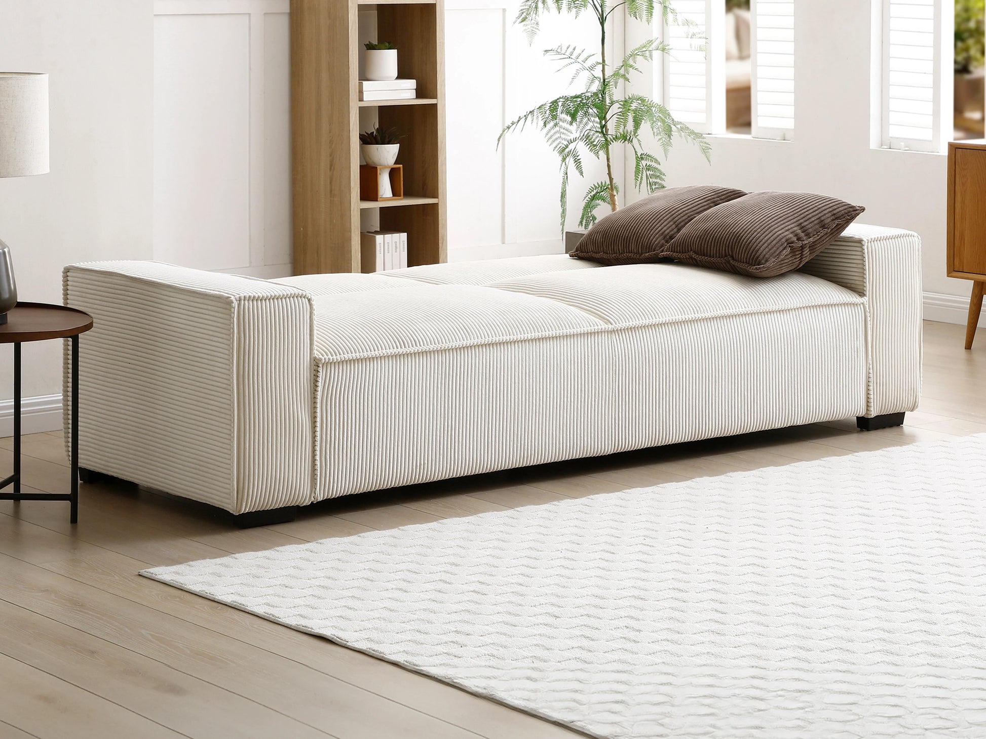 Noor 3 Seater Sofa Bed – Beige