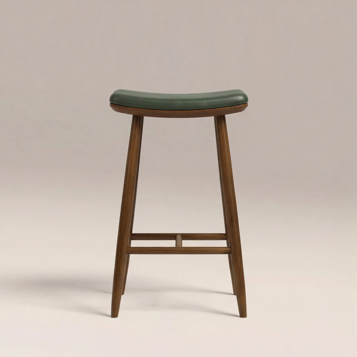 Nora Bar Stool – Green, solid wood