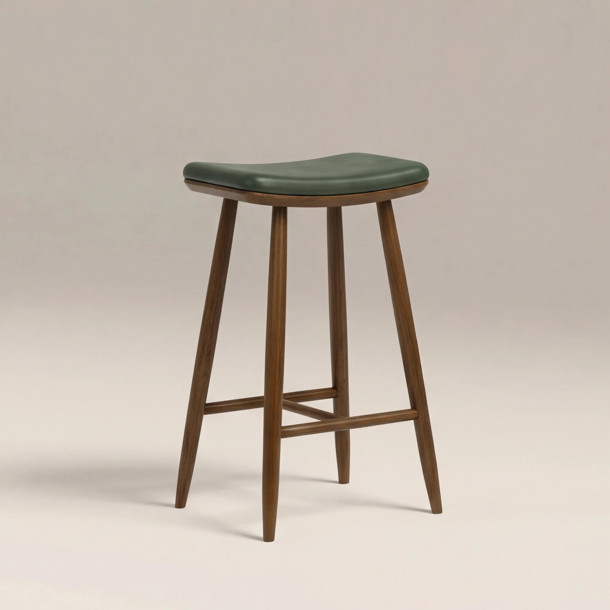 Nora Bar Stool – Green, solid wood