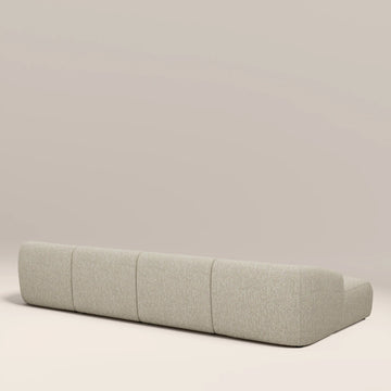 Rina Cream 4 Seater Fabric L-Shape Corner Sofa
