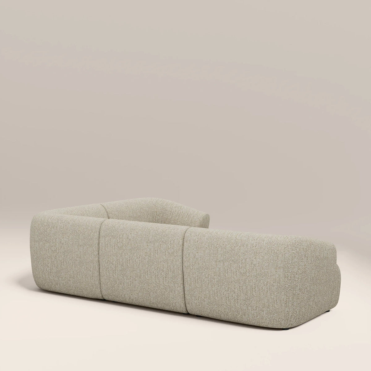 Talia L-Shape Corner Sofa – Cream, 3 Seater