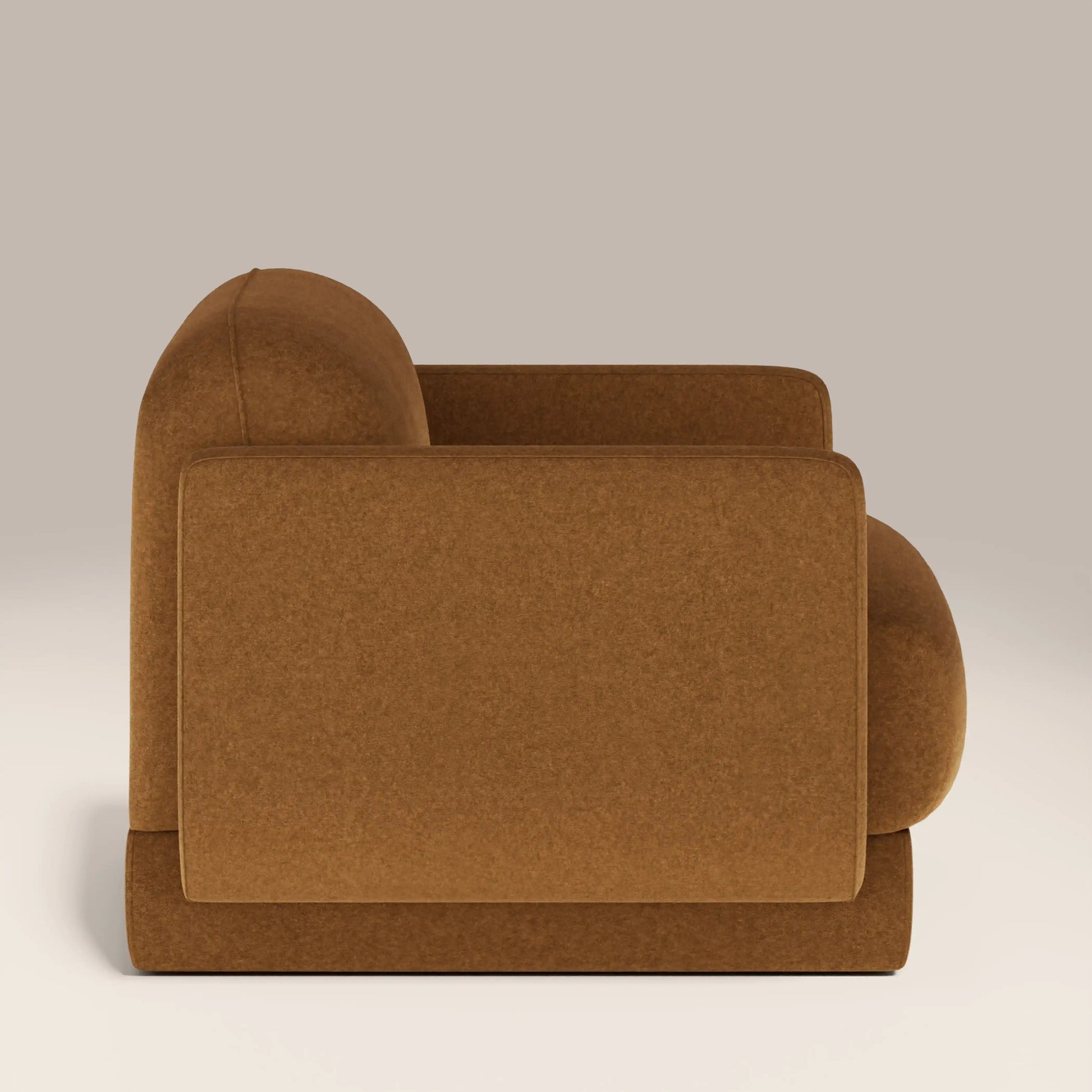 Tessa Armchair – Brown Fabric