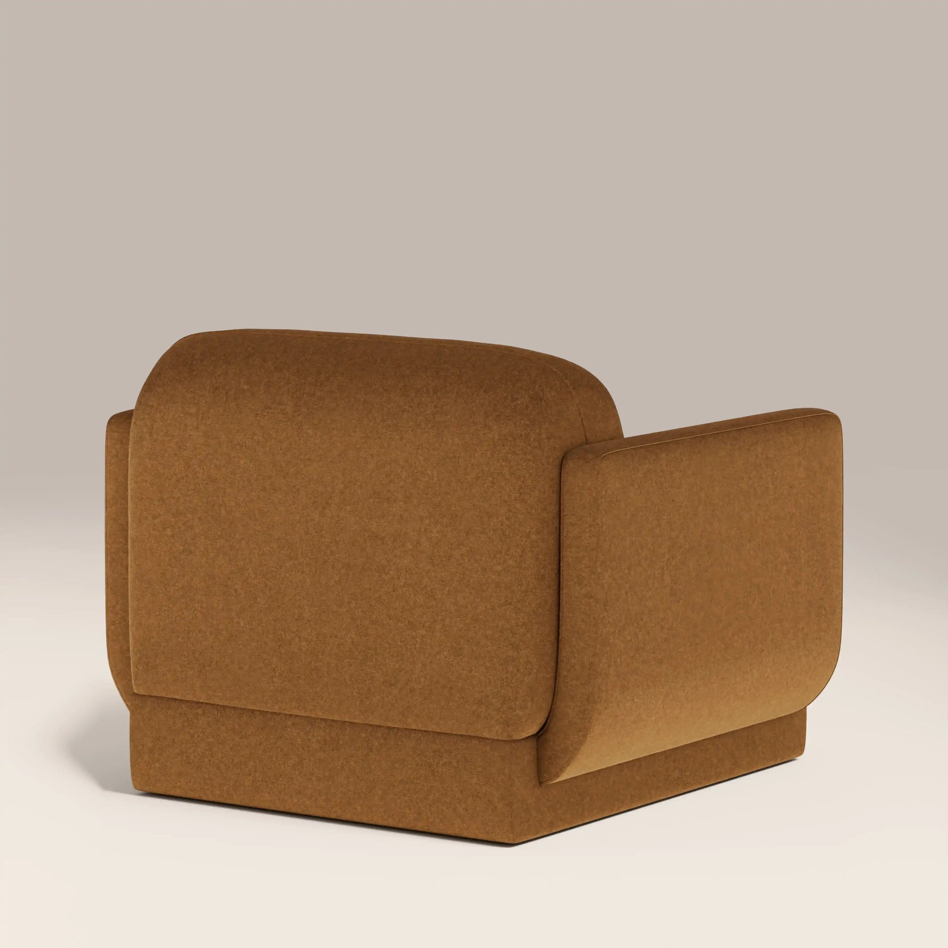Tessa Armchair – Brown Fabric