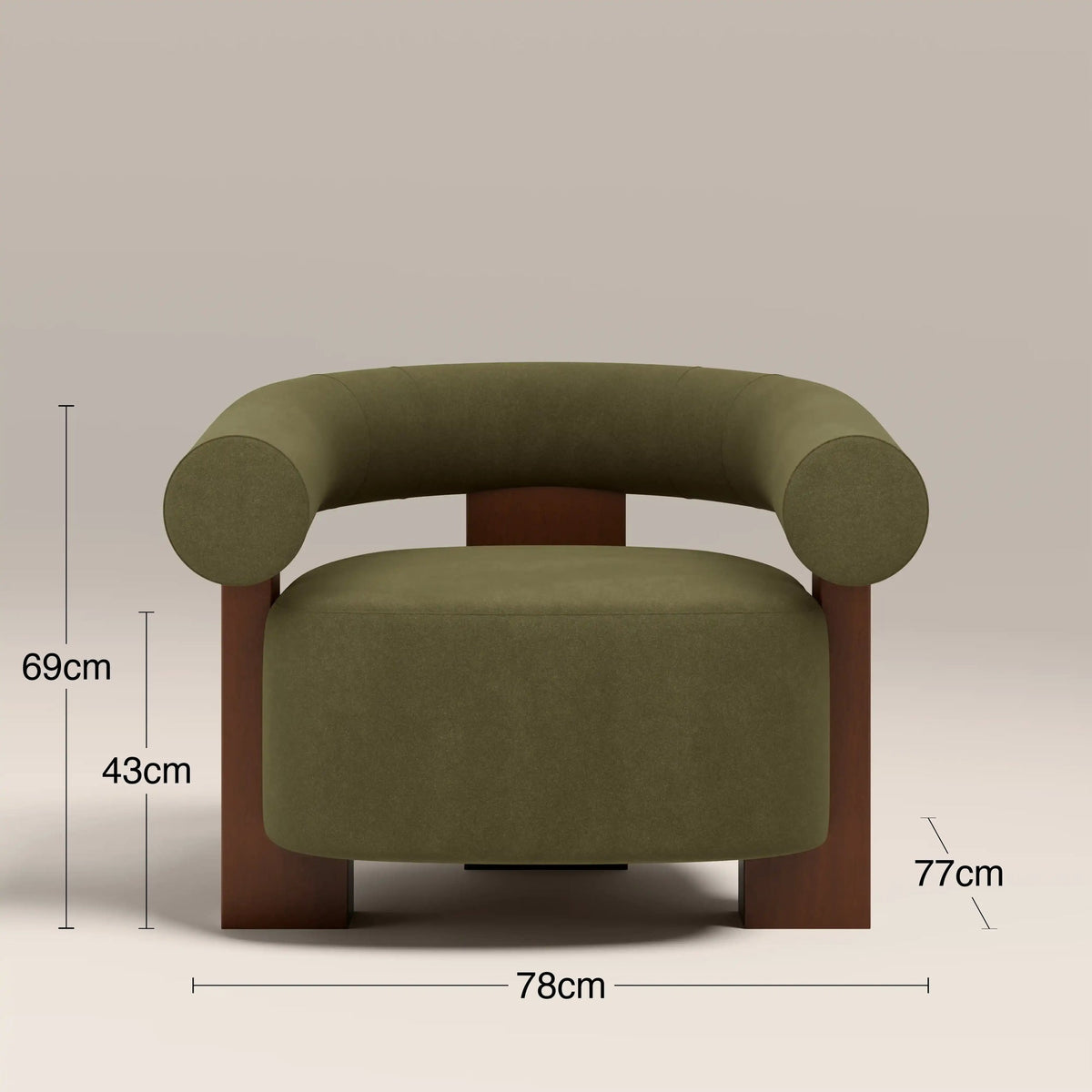 Zoya Accent Chair – Green