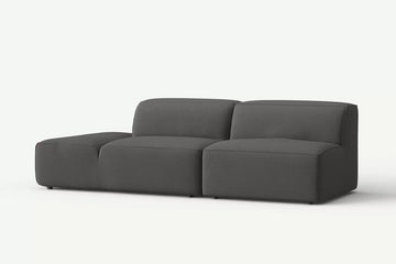 Harbor Dark Grey 4 Seater Fabric Sofa