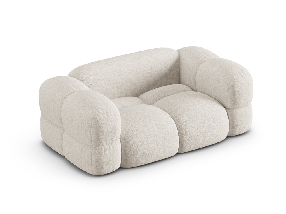 Loretto Light Beige 2 Seater Fabric Sofa