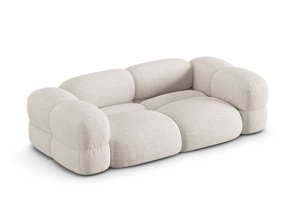 Loretto Light Beige 3+2 Seater Fabric Sofa Set