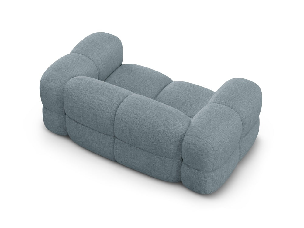 Loretto Light Blue 2 Seater Fabric Sofa