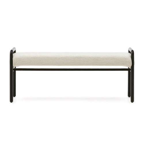 Macaret Black Bench, front view