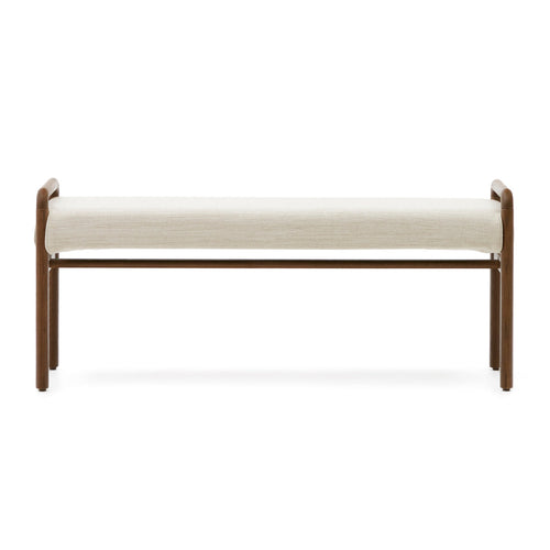 Macaret Walnut Bench, front view