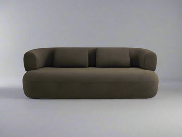 Rovena Dark Grey 3 Seater Boucle Sofa