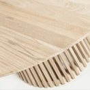 Switch Top-down view of Aeris table highlighting smooth round top and radial slatted structure 3 image