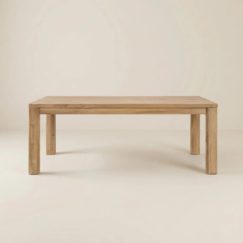 Aldora Natural Solid Wood Rectangular Dining Table (5 Sizes)
