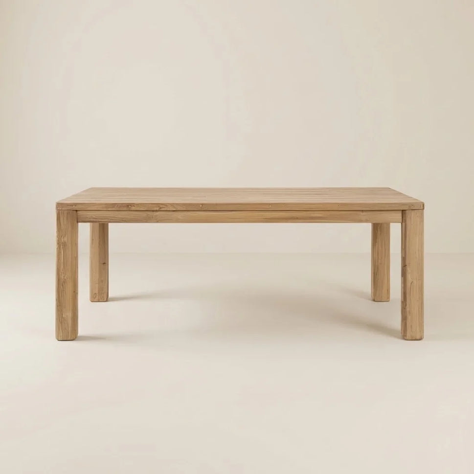 Aldora Natural Solid Wood Rectangular Dining Table (5 Sizes)