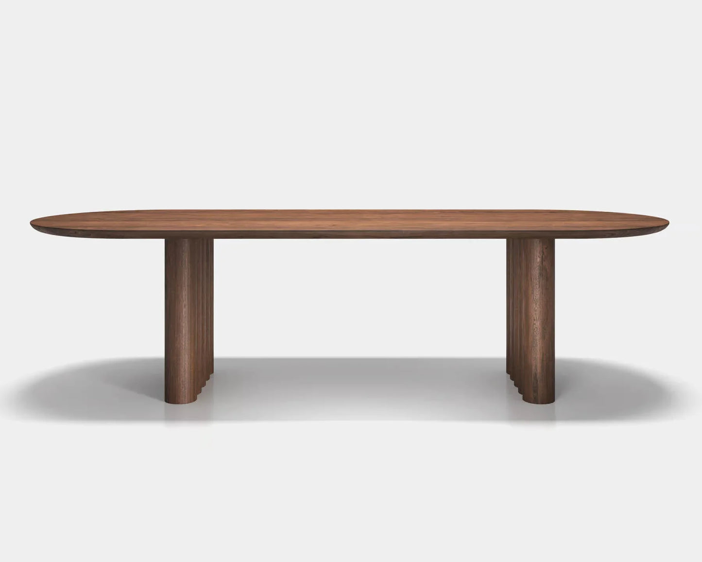 Ardent Oval Dining Table – Solid Ash Wood – 200cm – Minimalist Style