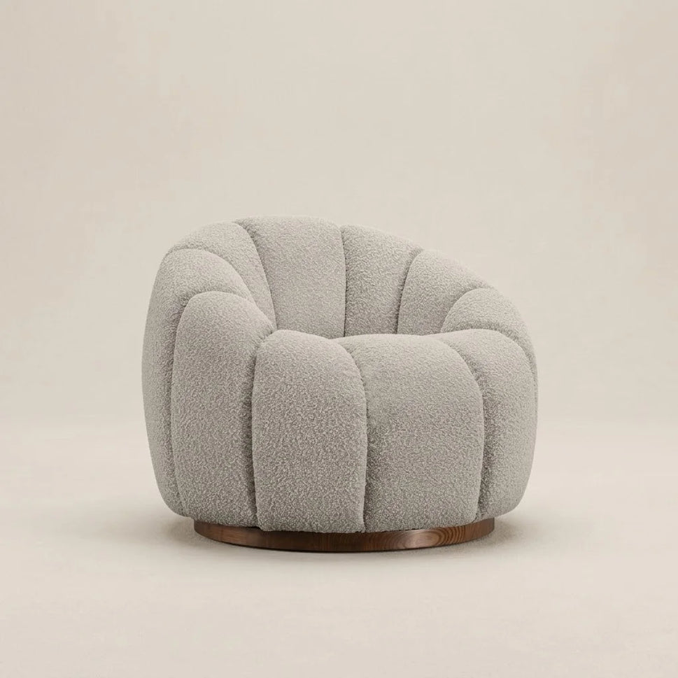 Aria Cream Swivel Accent Chair