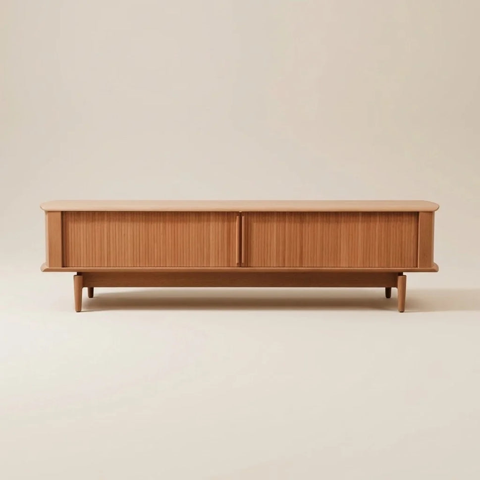 Artisan Sliding Door Wooden TV Unit