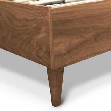 Astred Grey Wooden Bed (3 Sizes)