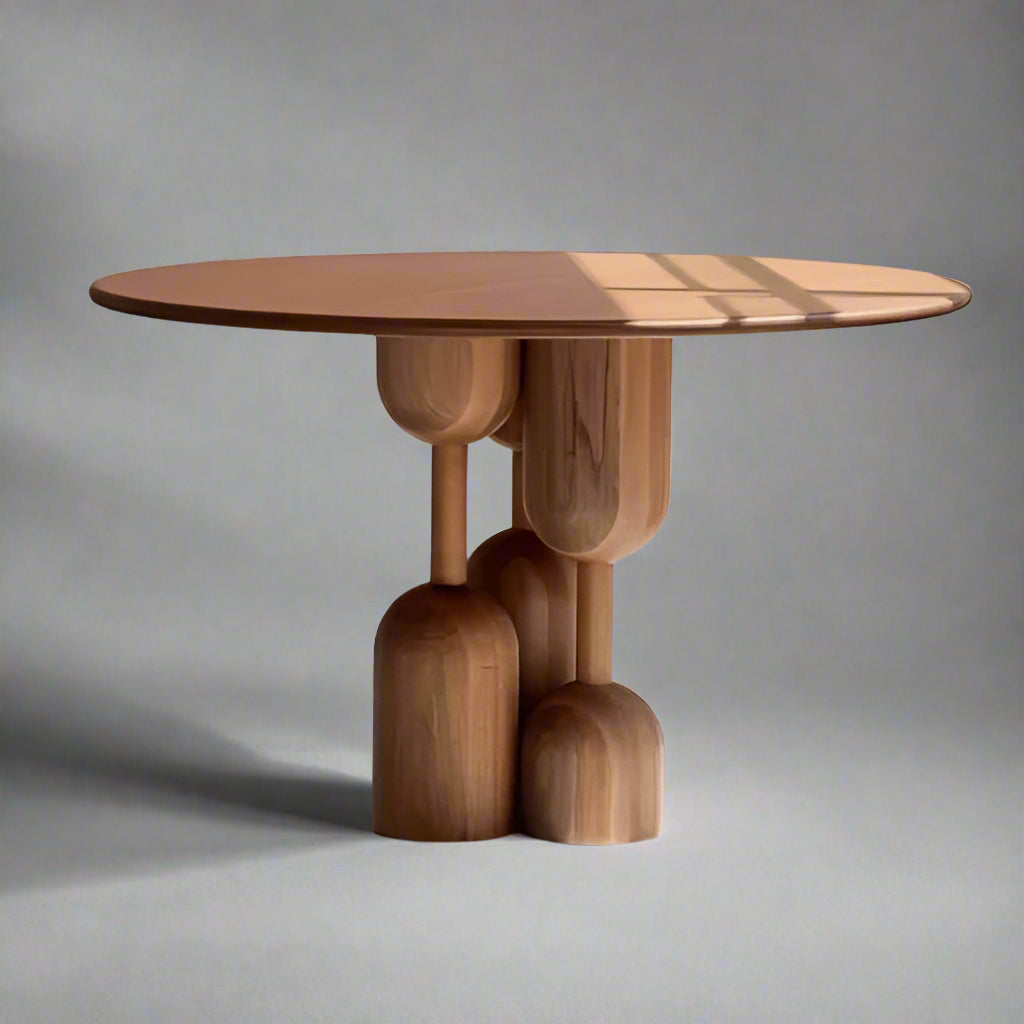 Baoma Solid Wood Round Table (4 Sizes)