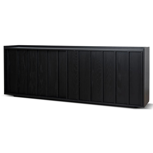 Batten Black Oak Sideboard, front view