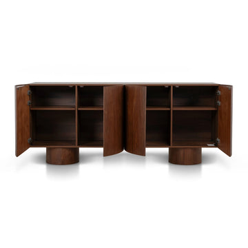 Billow Walnut Curved Sideboard