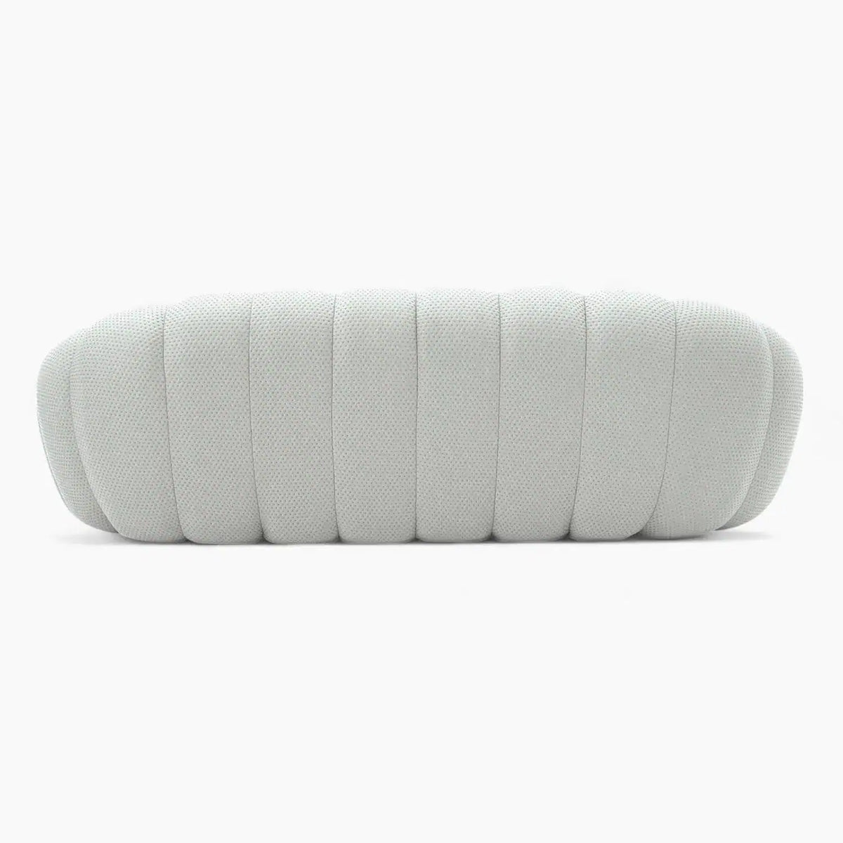 Bubble Light Grey 3 Seater Fabric Curved Sofa