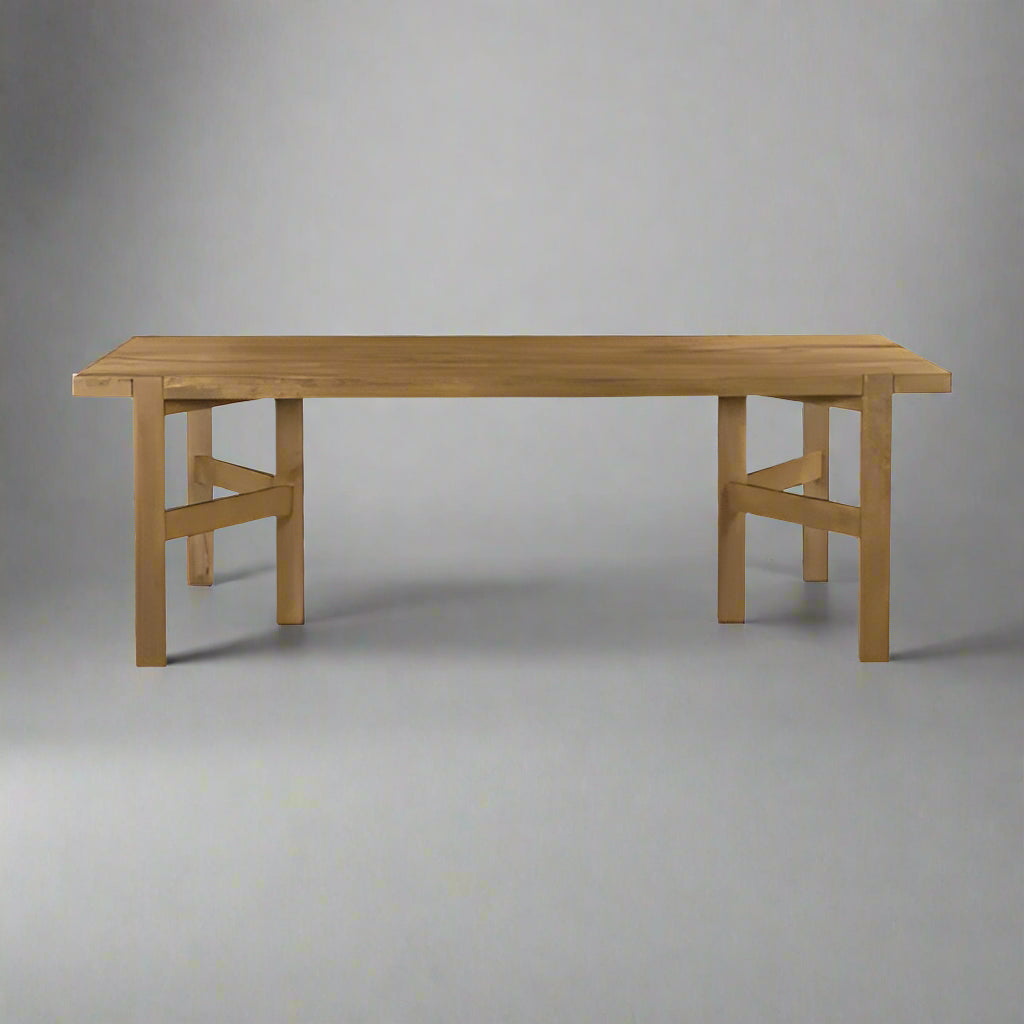 Carraway Solid Wood Dining Table – Natural Oak Finish