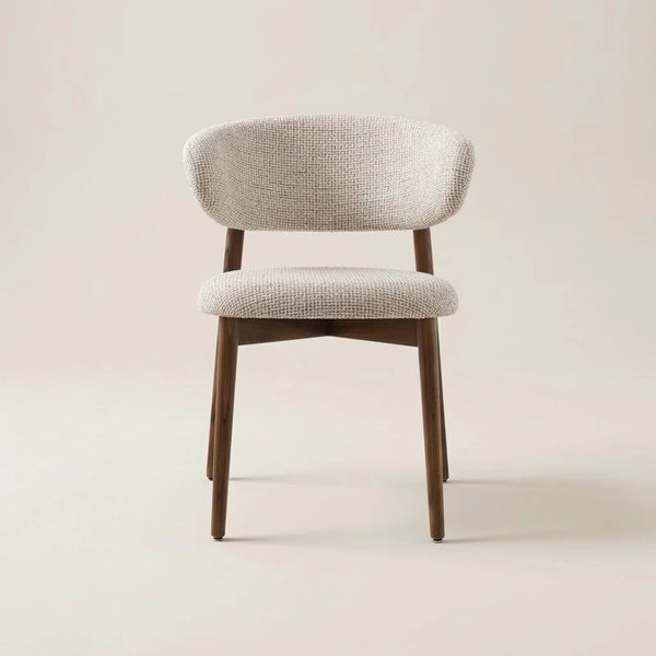 Cavalli Beige Boucle Dining Chair – front view