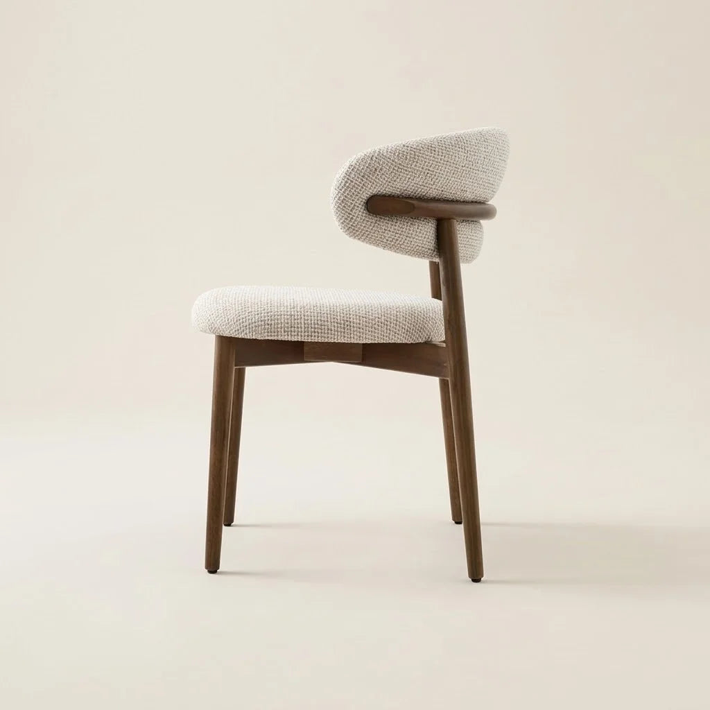 Cavalli Beige Boucle Dining Chair