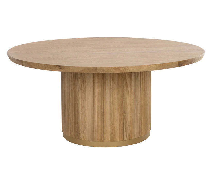 Cedar Dining Table – Minimalist Wooden Finish Close-up