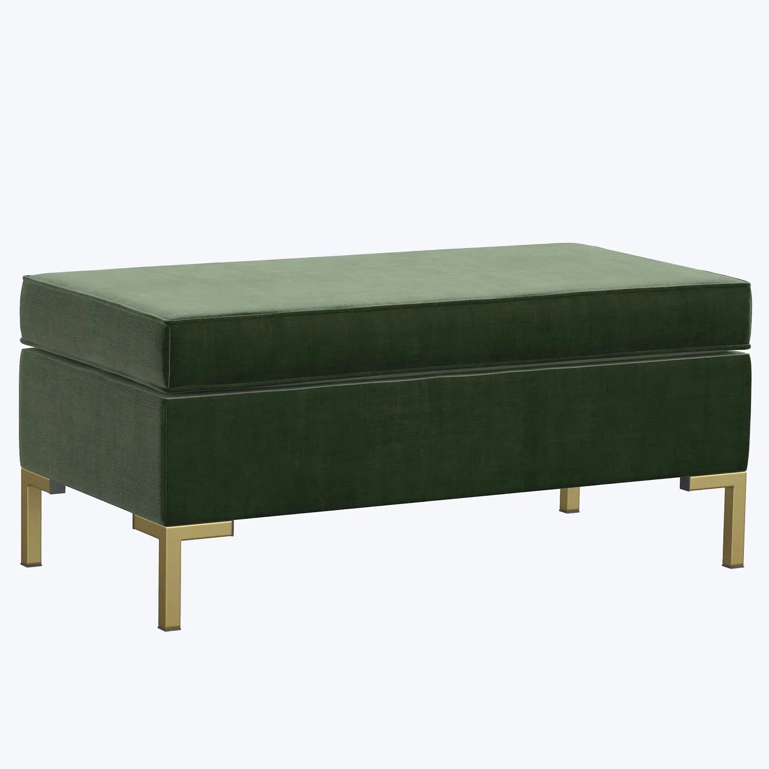 Celeste Velvet Ottoman