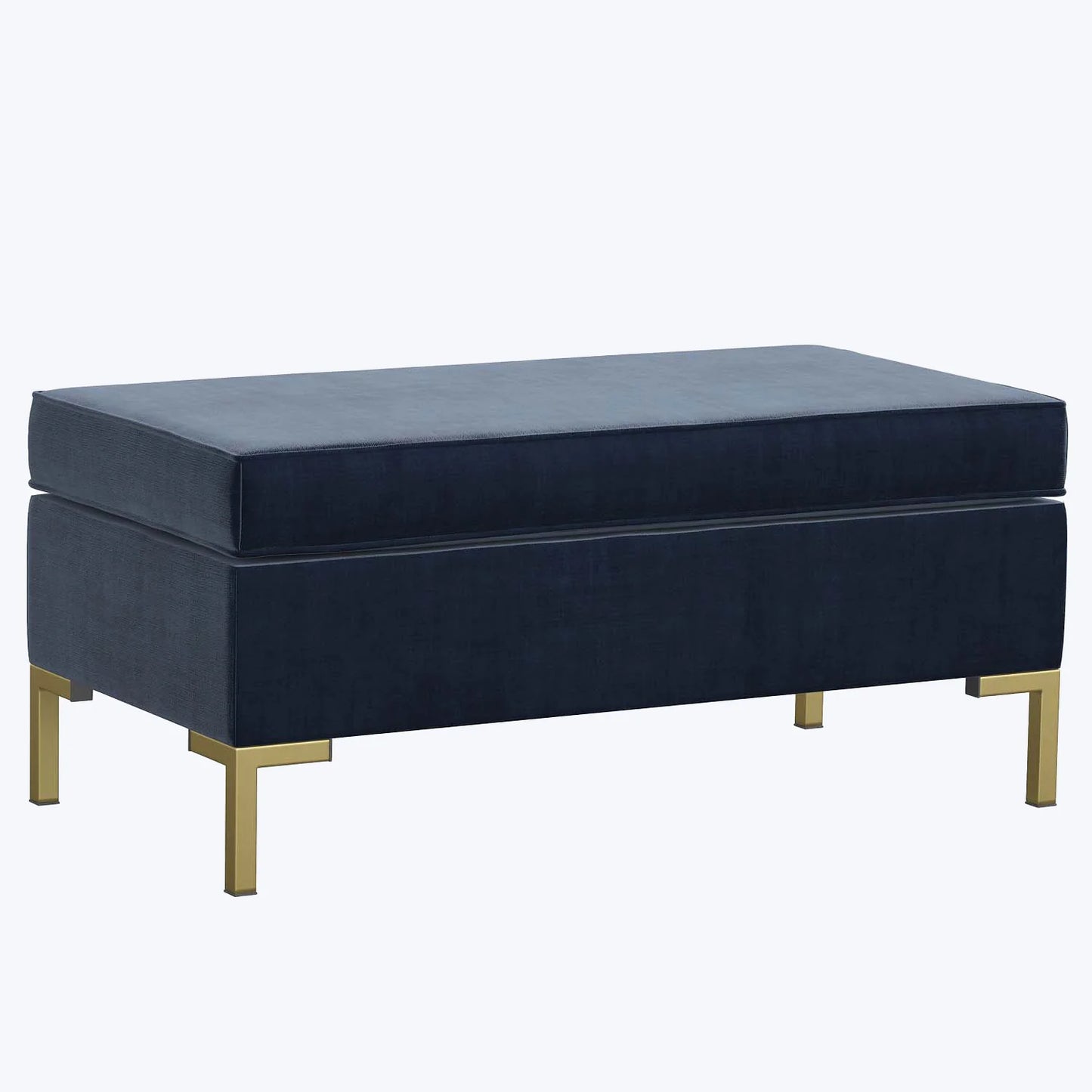 Celeste Velvet Ottoman