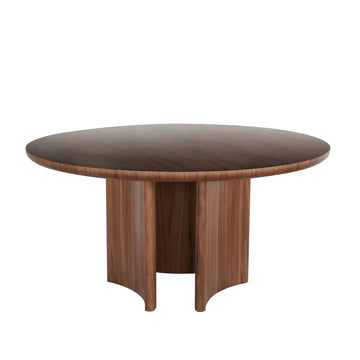 Clover Walnut Round Dining Table (4 Sizes)