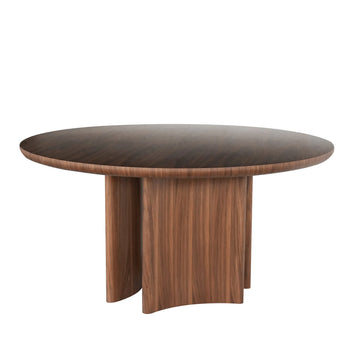 Clover Walnut Round Dining Table (4 Sizes)