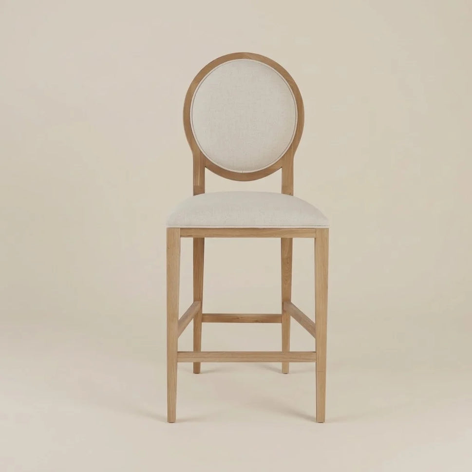 Davin Natural Wooden Bar Stool