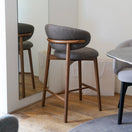 Switch Kairo bar stool side view showing curved backrest and slim profile ideal for Dubai homes 2 image