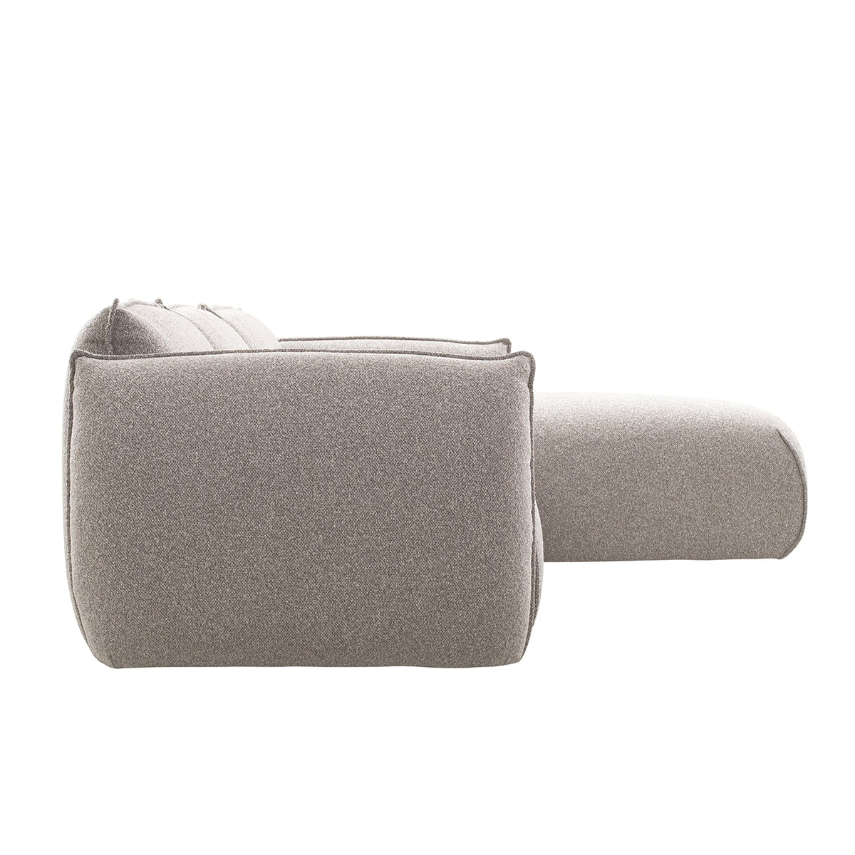 Ferrell Light Grey 3 Seater Fabric L-Shape Corner Sofa